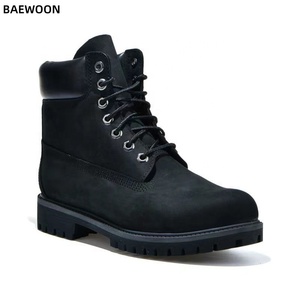 Botas BAEWOON MB08 Clásicas, Duraderas, Amarillas y Negras, Unisex, Modernas, Tipo <span class=keywords><strong>Martin</strong></span>, Impermeables, Resistentes al Desgaste, Antideslizantes, para Senderismo - Product Image 4