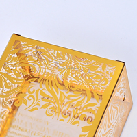 Cadeau transparent de luxe personnalisé pour animaux de compagnie Emballage estampillé à chaud en feuille boîte en or pour animaux de compagnie estampée