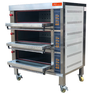 MILDRICH เชิงพาณิชย์เตาอบเบเกอรี่สำหรับขาย/หรูหราไฟฟ้าสามดาดฟ้าหกถาดขนมปังเตาอบที่มีประตูกระจก - Product Image 2