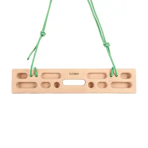 Zoey Indoor Cheap Rock Climbing Hang Finger Strength Training Beech Wood Hangboard for Kid and Adult