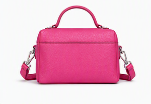Sac bandoulière chic en cuir de veau pleine fleur, sacoche grande capacité légère avec fermeture éclair - Product Image 3