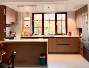 ตู้ครัวไม้แข็งครบชุดสำหรับการออกแบบห้องครัวที่หรูหรา - Product Image 3