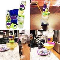 Boucle de bouteille de bière en plastique, porte-verre à vin, bord de tasse, porte-bouteille de Cocktail, Clips
