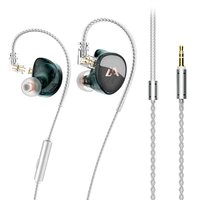 Écouteurs intra-auriculaires filaires Lafitear LF2 1DD 1BA HIFI pour la musique, le gaming et la scène