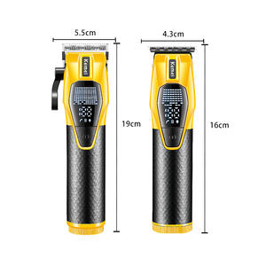 Tondeuse à cheveux électrique professionnelle Kemei Km-8561 avec écran numérique et réglages de longueur ajustables pour hommes - Product Image 1