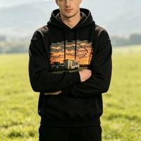 Hoodie Pullover Pria dengan Logo Custom, Cetak untuk Hoodie Grafis Streetwear, Dibuat dengan Teknologi Direct To Film