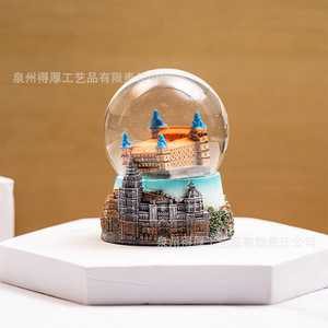 Globo de Nieve de Las Vegas, Artesanía en Resina, Miniatura Decorativa, Regalo Hecho a Mano, Adorno - Product Image 3