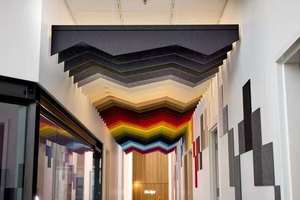 <span class=keywords><strong>Pannelli</strong></span> Acustici Moderni per Appartamenti, Deflettori Acustici Sospesi in PET Poliestere con NRC 0.9 e Spessore 9mm - Product Image 4