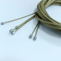 Kits de câbles en acier suspendus personnalisés en usine gold1.0-3.0MMcascading kit de fil suspendu au plafond pour lustre