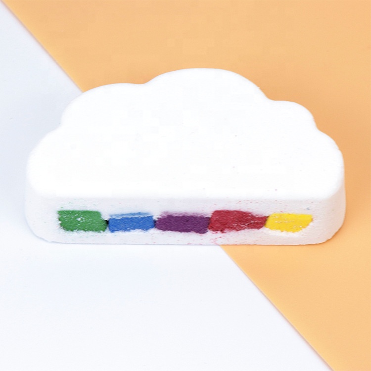 Лидер продаж, Бомбочки для ванны с радужными облаками, оптовая продажа, ароматерапия, эфирные масла, Бомбочки для ванны, уход за кожей, милая бомбочка для ванны