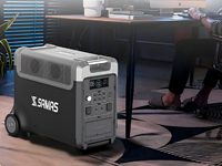 Station d'énergie portable SAMAS 3840wh3300W avec batterie supplémentaire, onduleur à onde sinusoïdale pure rechargeable par énergie solaire et démarreur de secours