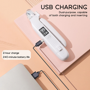 เครื่องตัดเล็บสัตว์เลี้ยงแบบไร้สาย 2-in-1 สำหรับสุนัขและแมว  ทำจากสแตนเลส ชาร์จผ่าน USB แบตเตอรี่ใช้งานได้นาน  หน้าจอดิจิตอล  เสียงเบา  ขายส่ง - Product Image 5
