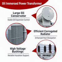 Fabricants de transformateurs de puissance immergés dans l'huile de haute qualité, transformateur électrique industriel haute fréquence 3150 kVA, transformateur élévateur de tension