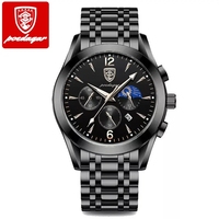 Montres pour hommes POEDAGAR, nouvelle mode, acier inoxydable, date, étanche, lumineuses, marque haut de gamme, version coréenne pour montre à quartz