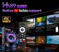 HS89 Pro 15 Nuevo Android 14 TV Box RK3539 Quad Core 2GB 16GB /4GB 32GB WiFi de Doble Banda 2.4G/5G 4K Certificado por Yotube Smart TV Box