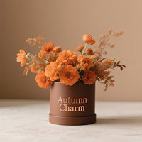 Boîte Cadeau Fleur en Papier Embossée Personnalisée en Matériaux Recyclés Écologiques, Vente Chaude en Gros pour la Fête des Mères