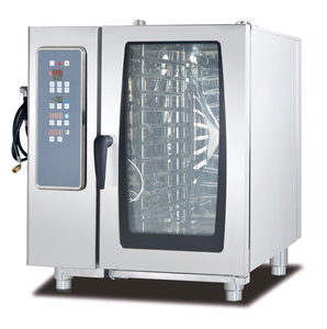 Horno de convección de 8 bandejas de acero inoxidable, <span class=keywords><strong>Combi</strong></span> eléctrico Industrial con pulverizador - Product Image 1