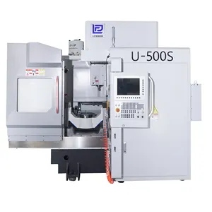 U-500S custom vertical CNC 5 axis linkage ATC machining center metal 3d router lathe milling brass profile rotation table kit