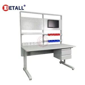 Detall Light Duty Electronic Esd Mobile Cell Phone Repair Work Bench With Repairing Tools