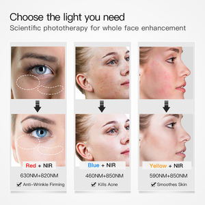 Flexible LED-Gesichts maske Silikon Gesichts-LED-Lichter Gesichts maske Profession elle Silikon Bunte LED-Gesichts maske Lichttherapie Schönheit - Product Image 5