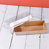 Conteneur en carton jetable pour gâteau soufflé, takoyaki, résistant à l'huile et à l'eau, couvercle en papier artisanal, personnalisable, marque TIANCHOU