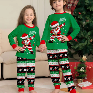 Taglie forti per famiglia con pigiami natalizi abbinati Set di pigiami per adulti 4XL abiti da notte per padre madre e famiglia - Product Image 2