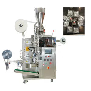 Low Cost Triangle Tea Envelop Filling Vertical Packing Machine / Inner And Outer Tea Bag Packaging Machine For Small Business