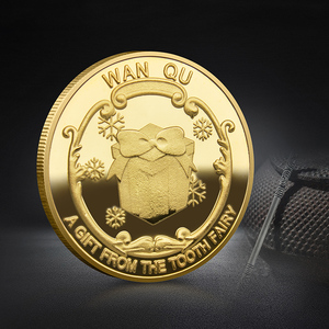 Precio de fábrica Hada de los dientes Monedas de oro Regalo para niños Diente Metal <span class=keywords><strong>Moneda</strong></span> conmemorativa Corona - Product Image 3