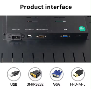 Moniteur tactile de jeu 24 pouces <span class=keywords><strong>P</strong></span>-cap capacitif 3M RS232 monté sur LCD prix d'usine - Product Image 6