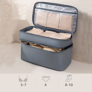 Oxford tissu femmes voyage soutien-gorge Pack sac <span class=keywords><strong>de</strong></span> rangement multi-fonction <span class=keywords><strong>sous</strong></span>-vêtements chaussettes cache-poussière organisateur classique PC pour garde-robe - Product Image 6