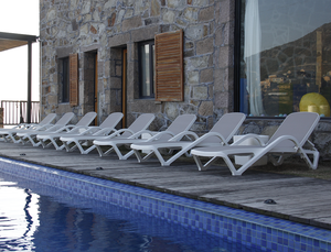 Jardin extérieur plage moderne réglable à quatre vitesses plage soleil chaises longues piscine lit de différentes hauteurs - Product Image 3