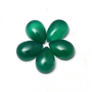 3x5mm-20x30mm หลังแบนทำด้วยมืออัญมณีหลวมสีเขียวธรรมชาติสำหรับทำเครื่องประดับ - Product Image 1