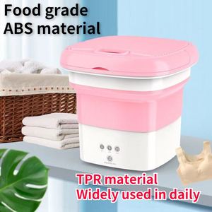 Home Bathroom Travel Ultrasonic Single Tub Mini Portable Underwear Socks <b>Folding</b> <b>Bucket</b> Other Washing Machine - Product Image 2