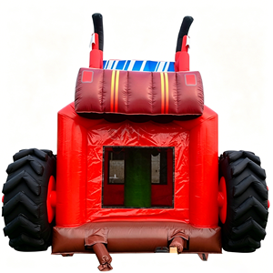Casa Inflable Gigante de PVC Resistente con Forma de Camión con Neumáticos Extra Grandes para Niños, <span class=keywords><strong>Alquiler</strong></span> para Fiestas Temáticas de Autos - Product Image 5