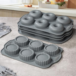 Nuevo juego <span class=keywords><strong>de</strong></span> bandejas para hornear <span class=keywords><strong>de</strong></span> silicona transfronterizas, horno desechable, molde para pan <span class=keywords><strong>de</strong></span> pastel DIY, uso doméstico, propósito decorativo en stock - Product Image 1