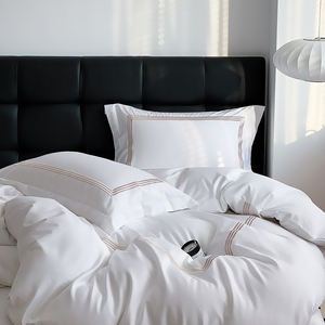 Sábana <span class=keywords><strong>de</strong></span> <span class=keywords><strong>cama</strong></span> egipcia suave <span class=keywords><strong>de</strong></span> lujo personalizada <span class=keywords><strong>de</strong></span> fábrica, sábana <span class=keywords><strong>de</strong></span> algodón blanco <span class=keywords><strong>para</strong></span> Hotel, edredón, juego <span class=keywords><strong>de</strong></span> funda <span class=keywords><strong>de</strong></span> <span class=keywords><strong>cama</strong></span> - Product Image 3