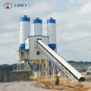 Usine de production de béton Corey Factory 120m3/h haute capacité HZS120, usine de bétonage compétitive avec moteur de pompe, PLC, roulement principal - Product Image 5