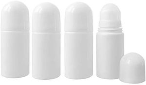 Refillable Deodorant Container Empty Roll on Deodorant Bottles Black White Plastic Deodorant <b>Roller</b> Bottle - Product Image 2