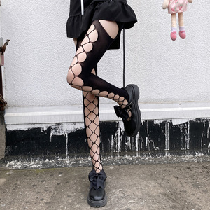 JK Vớ Treo Cyber Phổ Biến Lỗ Mùa Hè Mỏng Nhật Bản Mô Hình Ống Dài Hơn Đầu Gối Lolita Vớ Phụ Nữ - Product Image 3