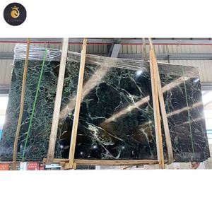 <span class=keywords><strong>Italia</strong></span> clásica Esmeralda Pradas verde piedra Natural mármol pared mesa de centro verde vidrioso losas de mármol - Product Image 1