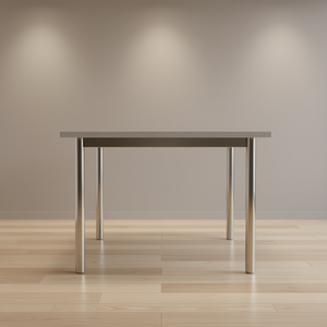 Juego de 4 patas de mesa ajustables de hierro cromado para mesas de comedor, muebles para el hogar de diseño industrial moderno - Product Image 2
