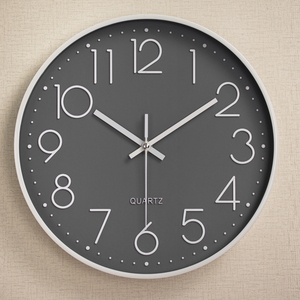 <b>Modern</b> Contemporary Single Face Wall <b>Clock</b> for Home Fashion Goods Quartz Design Needle Display for Study Interior Design - Product Image 1
