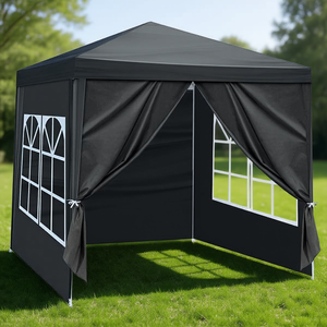 เต็นท์งานแต่งงานแบบพกพาขนาด 6.5x6.5 ฟุต พร้อมผนังด้านข้าง ผ้าอ๊อกซ์ฟอร์ด กางเร็ว โครงอะลูมิเนียม สำหรับใช้งานกลางแจ้ง - Product Image 2