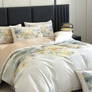 ชุดเครื่องนอนผ้าฝ้าย100% น้ำหนักสูงผิวพิมพ์ดิจิตอลชุดผ้าปูที่นอนผ้าฝ้าย - Product Image 3