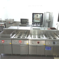 Cuisinière à nouilles verticale en acier inoxydable à six bacs RKMF-PS166, cuisinière à nouilles électrique à haute efficacité