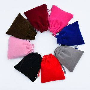 ถุงผ้ากำมะหยี่แบบมีเชือกผูก ขนาด 10x15 ซม. สำหรับใส่เครื่องประดับ อัญมณี แว่นตา ของขวัญวันหยุด ใช้ซ้ำได้ ซักได้ - Product Image 1