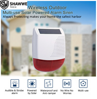 Meilleure Vente : Système d'Alarme de Sécurité Domestique Sans Fil à Énergie Solaire, Activé par la Voix, Sirène 120 dB avec 30 Zones et Batterie de Secours