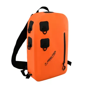 橙色聚氯乙烯网布便携式折叠自行车包防水自行车包自行车旅行包背包