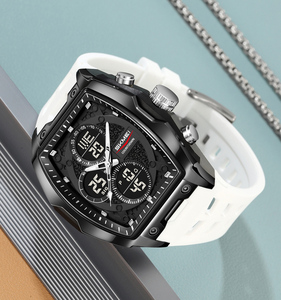 人気デザインLEDディスプレイスポーツウォッチ、耐久性のあるシリコンバンド、防水、ダブルディスプレイ、アラーム機能付き、SKMEI 2601 - Product Image 1