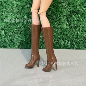 Nouvelles bottes à talons aiguilles et bout pointu de 30 cm/11 pouces pour poupées de la série Fantasy, chaussures en plastique pour 0-24 mois - Vente en gros - Product Image 4